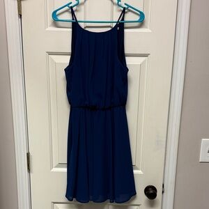 EUC Miami royal blue size medium spaghetti strap knee length dress